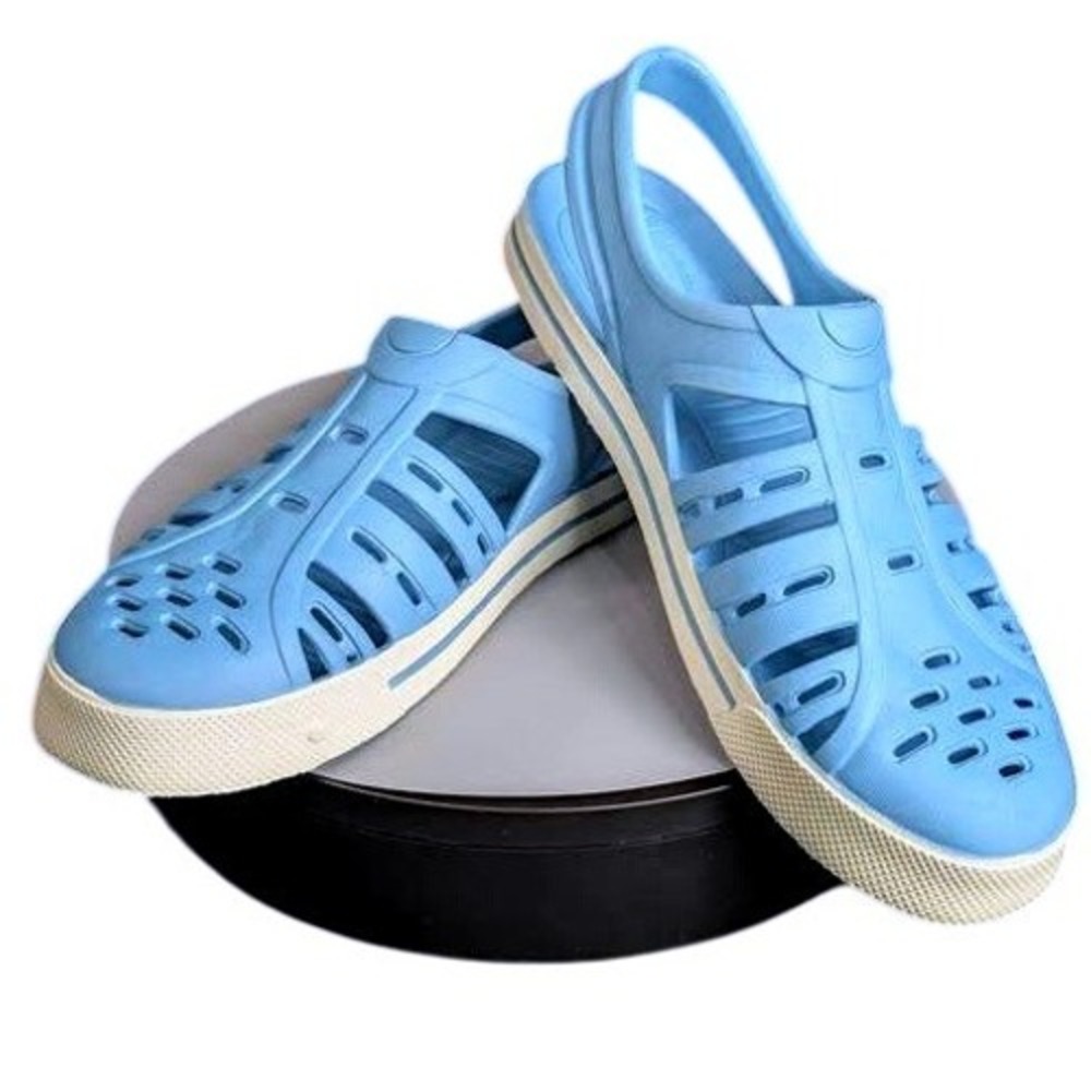 PEX Del Ray Light Blue Cutout Water Shoes Sandals Men's 10 Slip-On Clog
